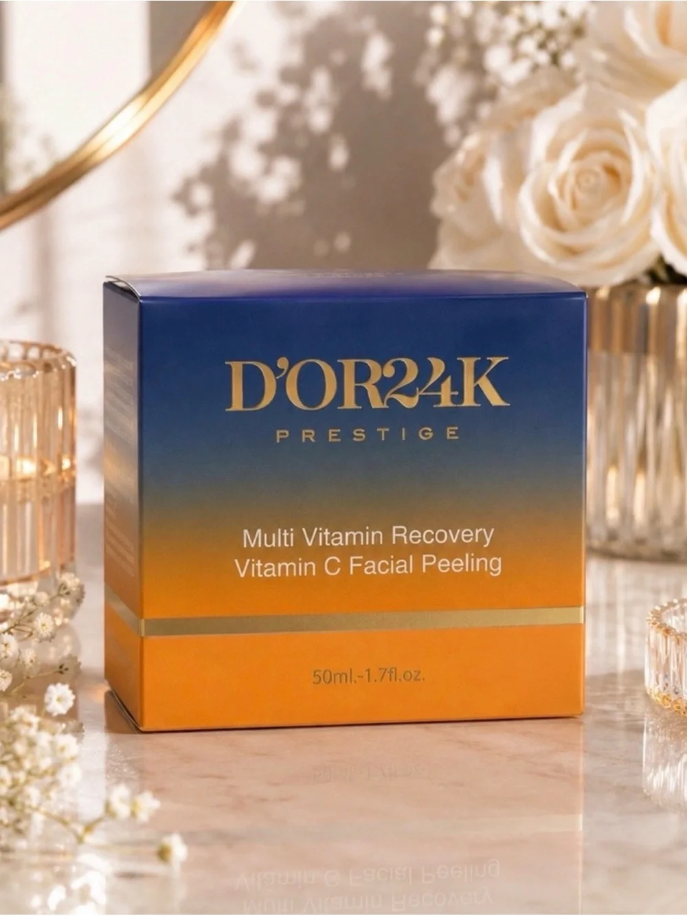 🔥D'or24k BUNDLE Rose Quartz & Multi Vitamin Facial Peeling ~ Retail $600🔥